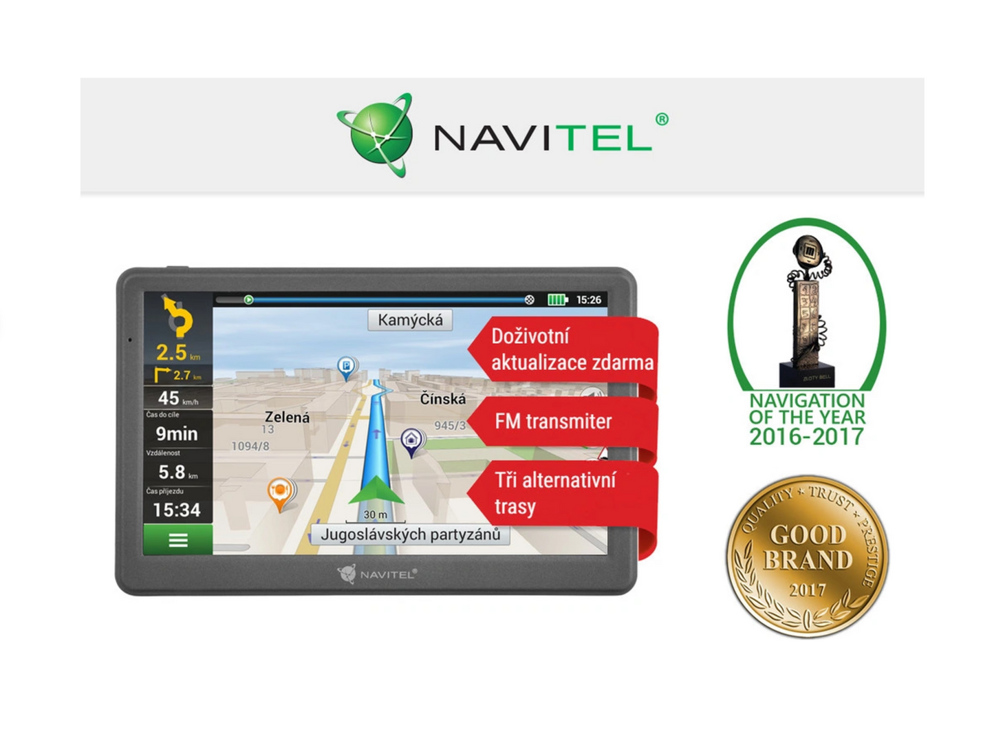 Chytrý GPS Navigátor do Auta
