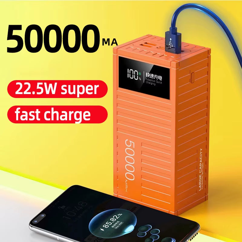 Xiaomi 50000Mah Power Bank 66W Super Fast Charging Battery High Capacity Digital Display Powerbank for Iphone Samsung Huawei2025